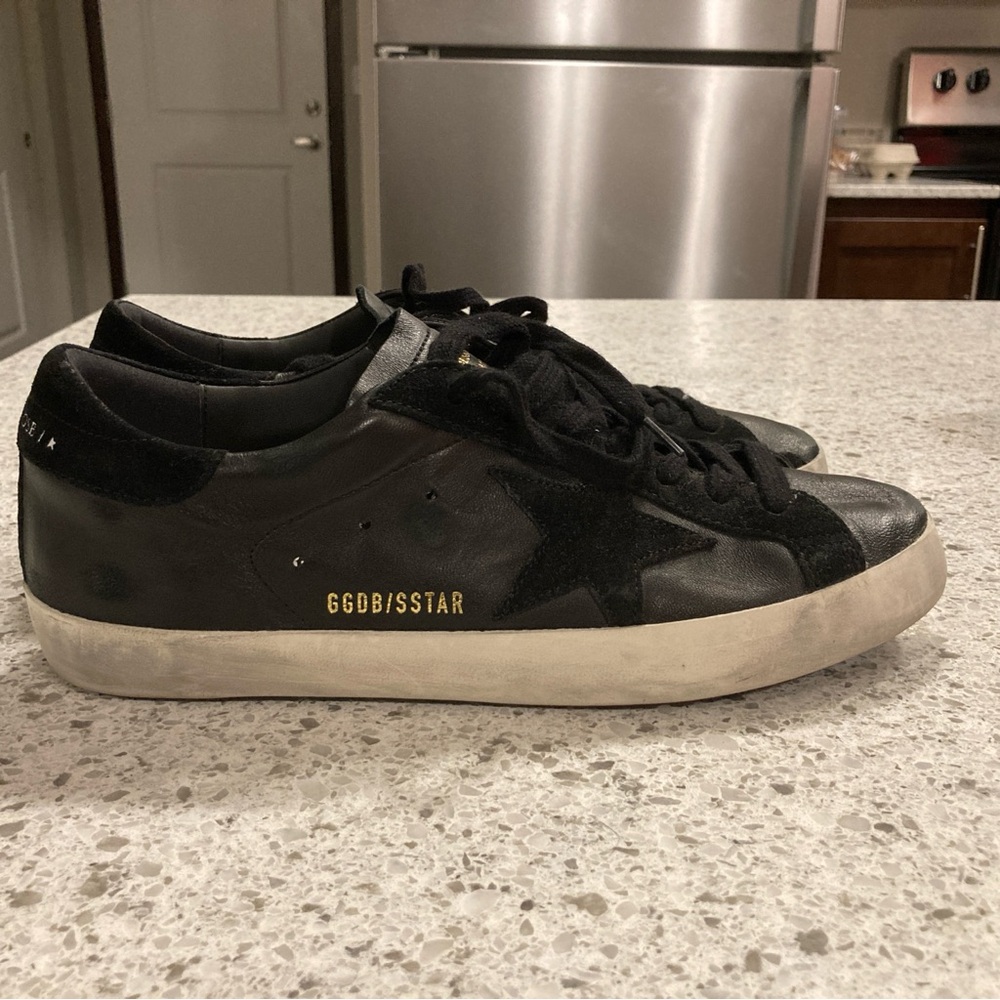 Golden Goose Black Leather Men's Sneakers